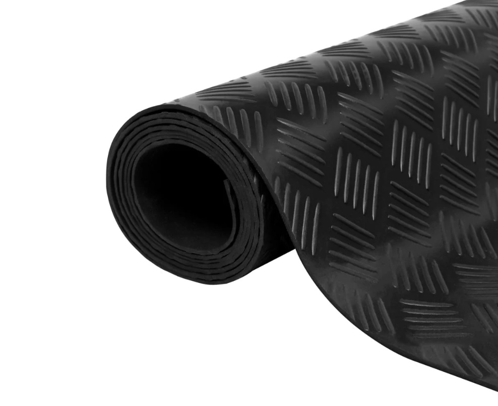 Covor din cauciuc antiderapant cu striatii